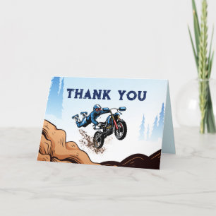 Remerciements Carte de remerciement d'anniversaire pour vélo de 