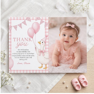 Remerciements Carte de remerciement d'anniversaire Silly Goose r