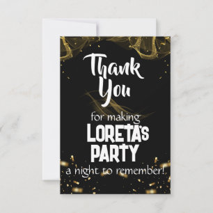 Remerciements Carte de remerciement d'anniversaire surprise pour