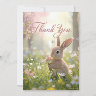 Remerciements Carte de remerciement d'anniversaire Sweet Bunny M