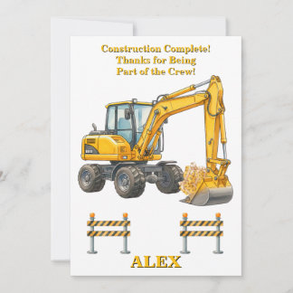 Remerciements Carte de remerciement d'anniversaire | Travaux ter