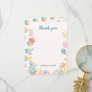 Remerciements Carte de remerciement de Baby Shower Animaux sous