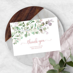 Remerciements Carte de remerciement de Baby Shower de mariage Eu