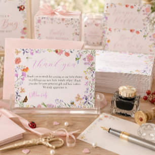 Remerciements Carte de remerciement de Baby Shower Little Love B