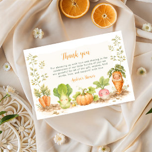 Remerciements Carte de remerciement de Baby Shower Little Sprout