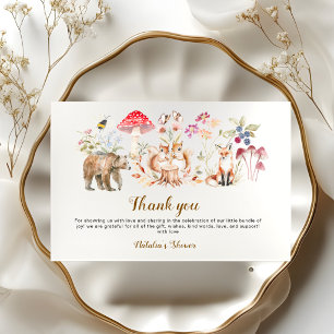 Remerciements Carte de remerciement de Baby Shower pour les anim