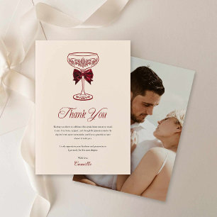 Remerciements Carte de remerciement de bains de mariage photo Ru