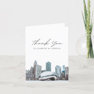Remerciements Carte de remerciement de Chicago Photo Downtown Be