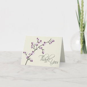 Remerciements Carte de remerciement de créateur de fleurs de cer