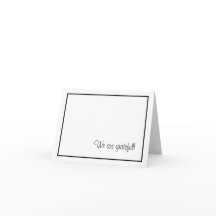 Carte de remerciement de donateur Nous sommes reco