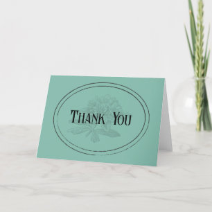 Remerciements Carte de remerciement de fiançailles Deep Turquois
