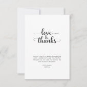 Remerciements Carte de Remerciement de Fiançailles Rustique sur (Devant)