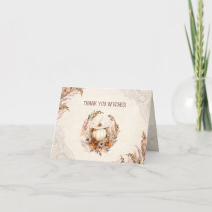 Remerciements Carte de remerciement de Good Witch Halloween pour