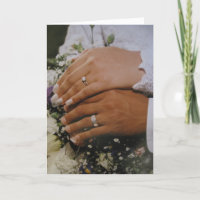 Carte de remerciement de mariage