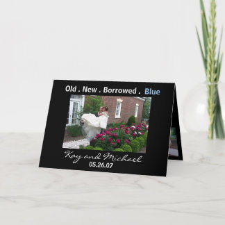 Remerciements Carte de remerciement de mariage