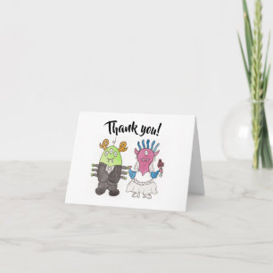 Remerciements Carte de remerciement de mariage alternative avec