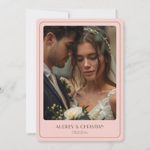 Remerciements Carte de remerciement de mariage au pavot aquarell