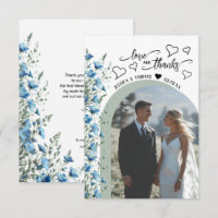 Carte de remerciement de mariage avec code QR de p