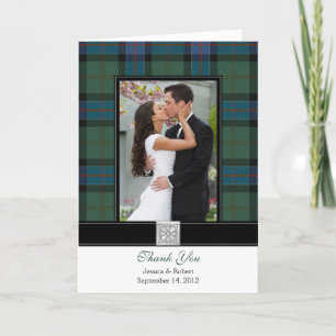 Remerciements Carte de remerciement de mariage avec photo Sincla