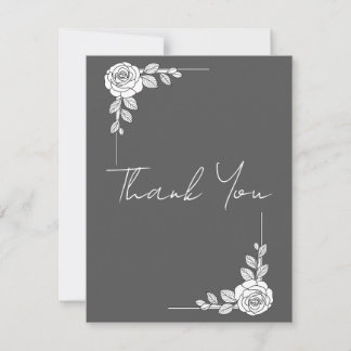 Remerciements Carte de remerciement de mariage élégante | Écritu