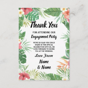 Remerciements Carte de remerciement de mariage Fleurs aquarelles