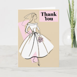 Remerciements Carte de remerciement de mariage mode neutre