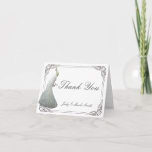 Remerciements Carte de remerciement de mariage personnalisée ave
