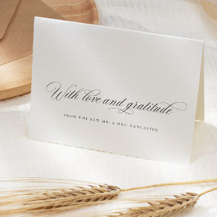 Remerciements Carte de remerciement de mariage personnalisée Chi
