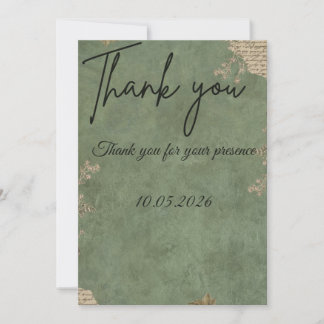 Remerciements Carte de remerciement de mariage personnalisée est