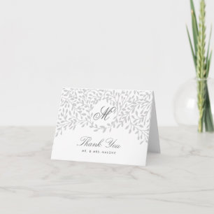 Remerciements Carte de remerciement de mariage Secret Garden - G