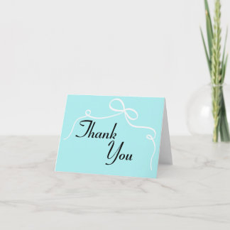 Remerciements Carte de remerciement de mariage Signature Blue