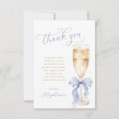 Remerciements Carte de remerciement de mariage Something Blue (Devant)