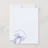 Remerciements Carte de remerciement de mariage Something Blue (Dos)