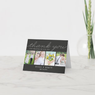 Remerciements Carte de remerciement de mariage Sweet Collage - C