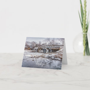Remerciements Carte de remerciement de neige au barrage de Finle