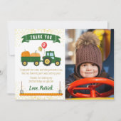 Remerciements Carte de remerciement de photo d'anniversaire de c (Devant)