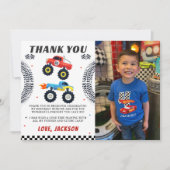 Remerciements Carte de remerciement de photo d'anniversaire de g (Devant)