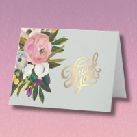 Carte de Remerciement de Retraite Élégante et Flor