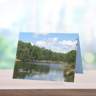 Remerciements Carte de remerciement de sympathie - Beau lac