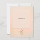 Remerciements carte de remerciement ' douceur d'été ' (Dos)