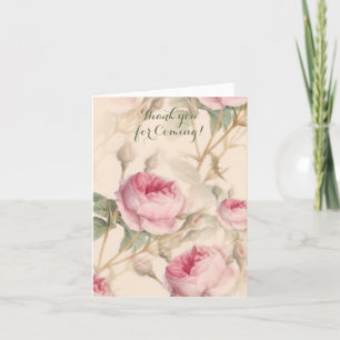 Remerciements Carte de remerciement élégante à motif floral pour