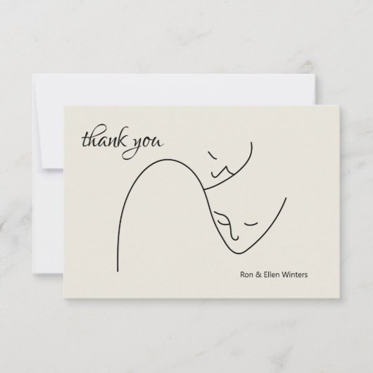 Remerciements Carte de remerciement Faces (Devant)