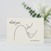 Remerciements Carte de remerciement Faces (Debout devant)