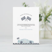 Remerciements Carte de remerciement Fast One (Debout devant)