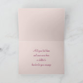 Remerciements Carte de remerciement Feathered Circle (Intérieur)