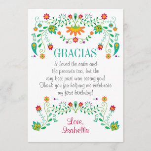 Remerciements Carte de remerciement Fiesta pour toute occasion