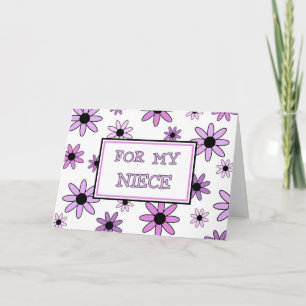 Remerciements Carte de remerciement Fille aux fleurs pour votre