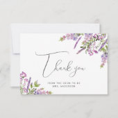 Remerciements Carte de remerciement fleur délicate (Devant)