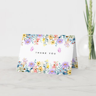 Remerciements Carte de remerciement florale imprimable Télécharg