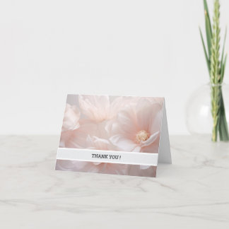 Remerciements Carte de remerciement florale rose élégante – Pers